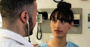 Trans woman at the doctor's office