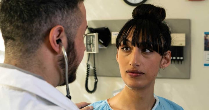 Trans woman at the doctor's office