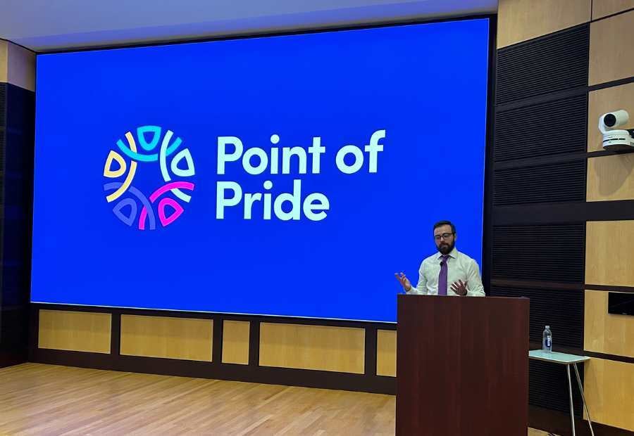 Jeff leading an in-person presentation