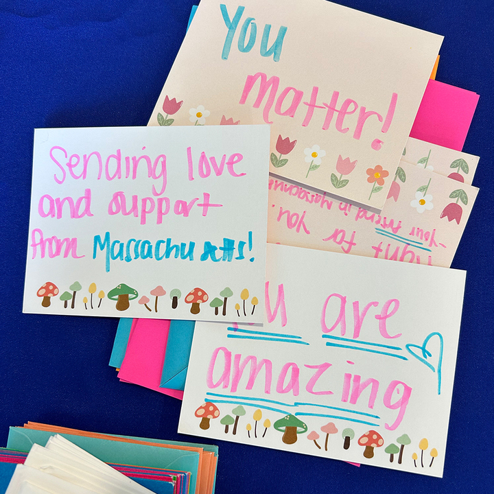 Handwritten notes of affirmation