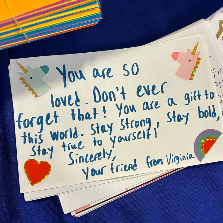 More handwritten notes of affirmation