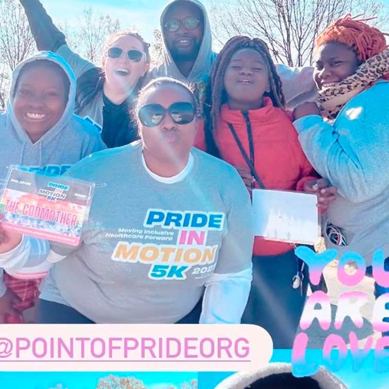 Athletes participating in the Pride in Motion 5K