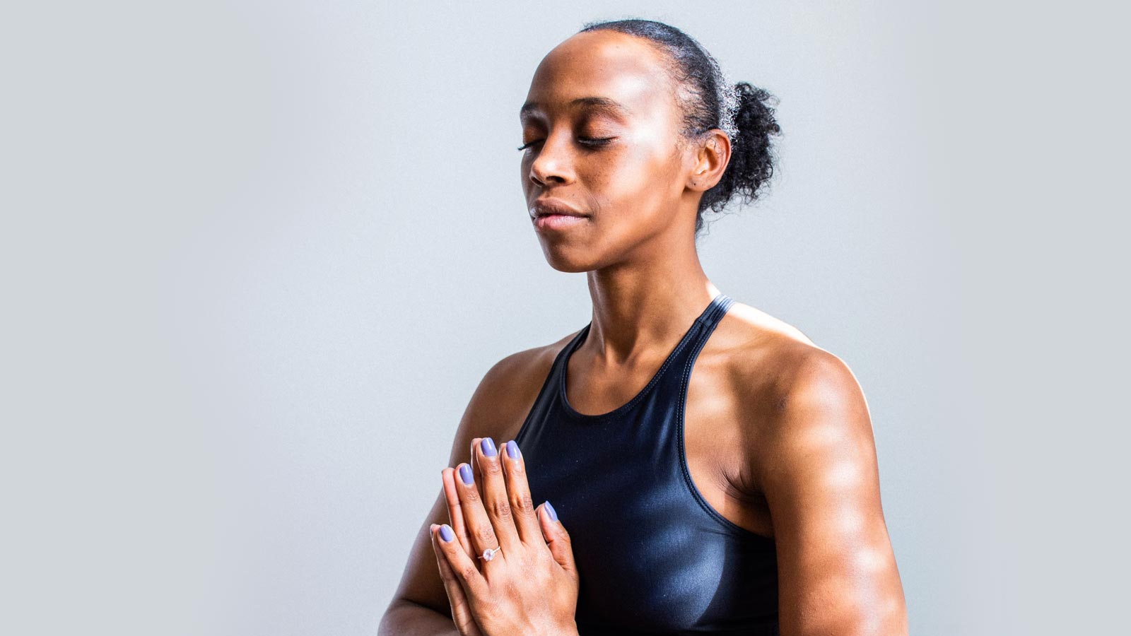 Woman meditating