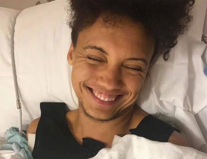 2018 recipient Cairo smiles widely following gender-affirming surgery