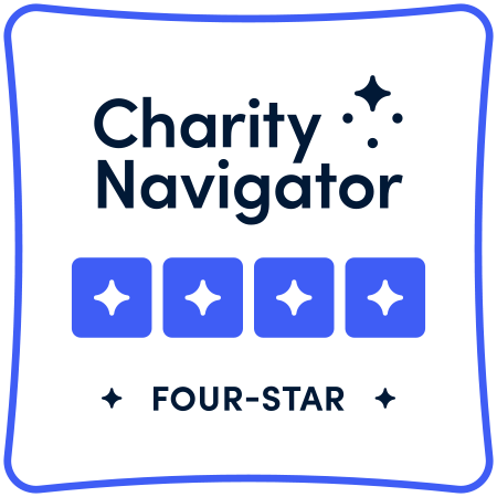 Charity Navigator's 4-star rating badge