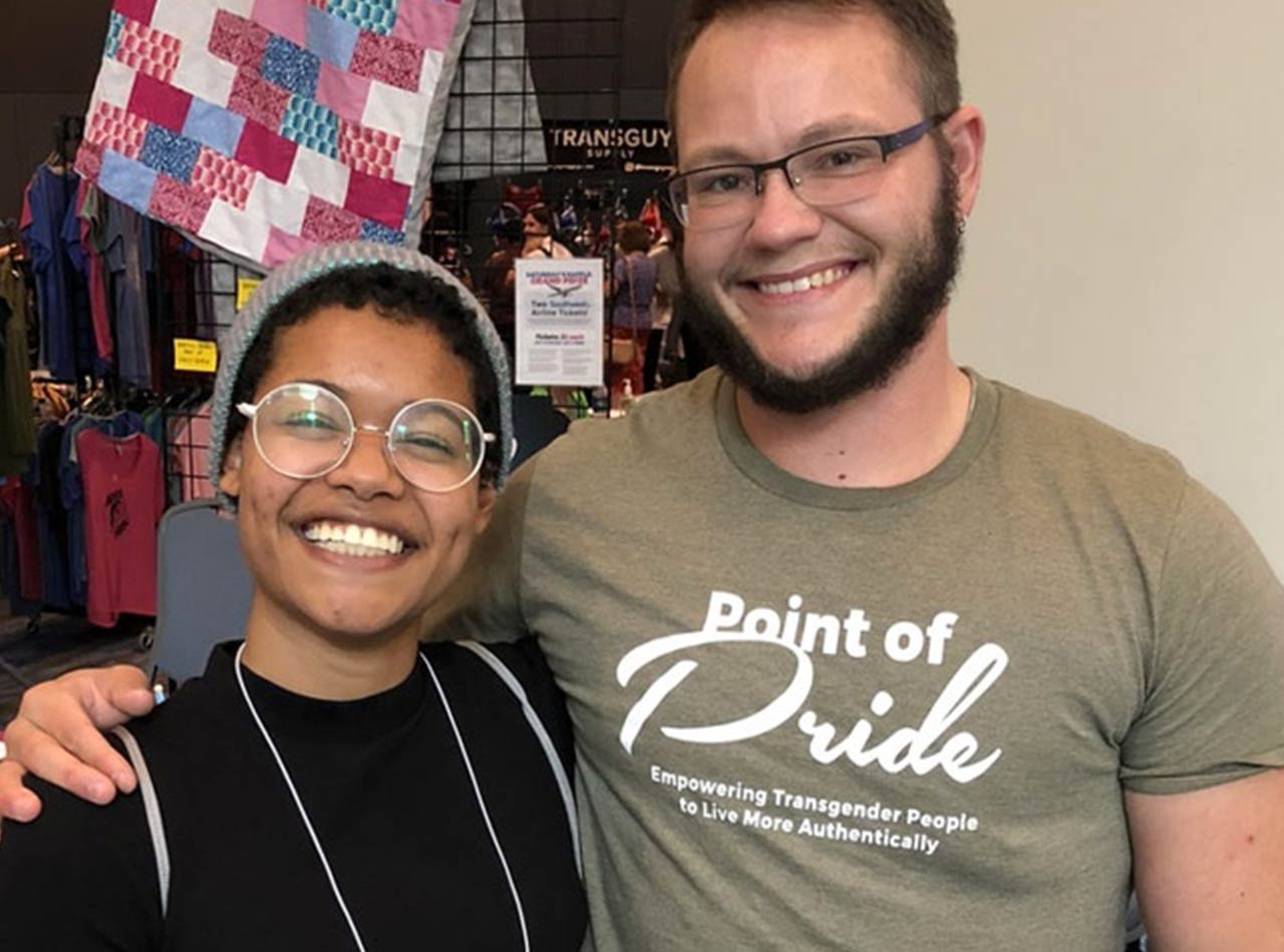 Networking at LGBTQ+ event